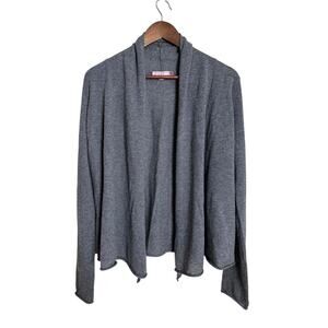 Calypso St. Barth 100% Cashmere Open Front Cardigan Long Sleeve size M